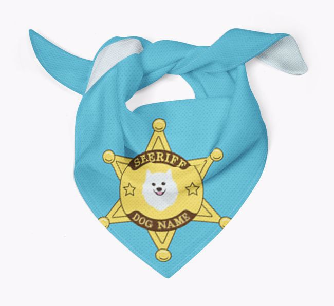 Personalized Sheriff Bandana for your {breedFullName}